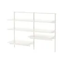 IKEA BOAXEL БОАКСЕЛЬ, гардероб, комбінація, білий, 125x40x101 см 893.840.14 фото thumb №1