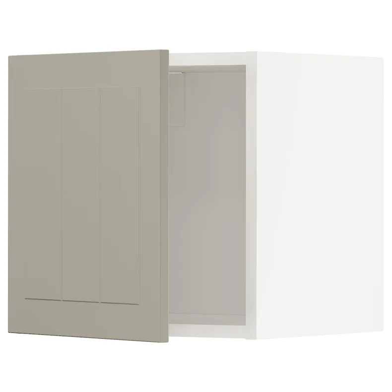 IKEA METOD МЕТОД, навесной шкаф, белый / Стенсунд бежевый, 40x40 см 694.577.37 фото №1