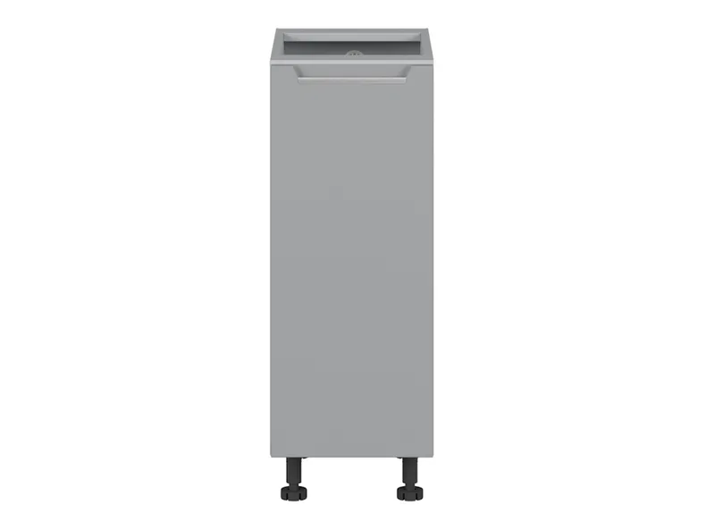 BRW Базовый шкаф для кухни Iris 30 см с грузовой корзиной ferro, гренола серый/ферро FB_DC_30/82_C-SZG/FER фото №1