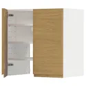 IKEA METOD МЕТОД, настінн шаф д / витяжки з полиц / дверц, білий / Voxtorp імітація. дуб, 60x60 см 095.387.13 фото thumb №1