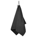 IKEA GULVIAL ГУЛВІАЛ, рушник для рук, чорний, 50x100 см 205.796.79 фото thumb №1
