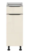 BRW Кухонный шкаф Sole L6 30 см правосторонний с выдвижным ящиком магнолия жемчуг, альпийский белый/жемчуг магнолии FM_D1S_30/82_P/SMB-BAL/MAPE фото thumb №1