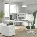 IKEA MITTZON МІТТЗОН, письмовий стіл, білий, 140x60 см 995.139.54 фото thumb №3