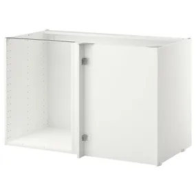 IKEA METOD МЕТОД, каркас кутової підлоговї шафи, білий, 128x68x80 см 602.055.17 фото