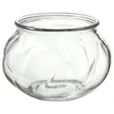 IKEA VILJESTARK ВИЛЬЕСТАРК, ваза, прозрачное стекло, 8 см 003.397.94 фото thumb №1