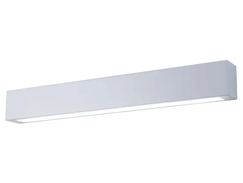 BRW Настінний світильник для ванної Ibros LED 93см метало-акриловий білий 082429 фото №1