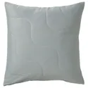 IKEA PUCKELMAL ПУККЕЛЬМАЛЬ, чохол на подушку, світлий сіро-бірюзовий, 50x50 см 005.138.54 фото thumb №1