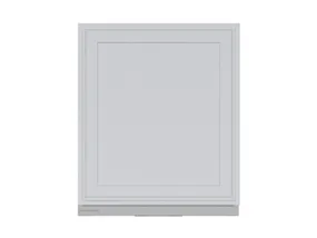 BRW Верхний шкаф для кухни Verdi 60 см с вытяжкой правый светло-серый матовый, греноловый серый/светло-серый матовый FL_GOO_60/68_P_FL_BRW-SZG/JSZM/IX фото