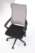 Крісло комп'ютерне офісне обертове HALMAR LORETO, сірий-чорний фото thumb №9
