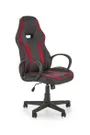 Крісло комп'ютерне офісне обертове HALMAR RAGNAR, чорний / червоний фото