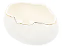 BRW Декоративна ємність BRW Яєчна шкаралупа, кераміка, біло-золотий 092481 фото thumb №2