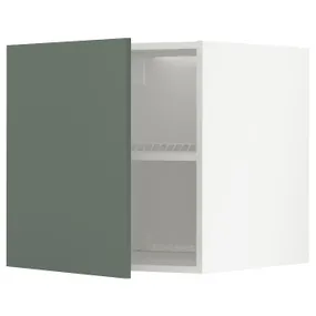 IKEA METOD МЕТОД, верхний шкаф д / холодильн / морозильн, белый / бодарский серо-зеленый, 60x60 см 394.693.79 фото