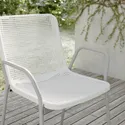 IKEA TORPARÖ ТОРПАРЕ, стілець з підлокітниками, прим/вул, білий/сірий 605.378.52 фото thumb №4