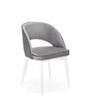 Кухонный стул бархатный HALMAR MARINO Velvet, серый MONOLITH 85 / белый фото thumb №9