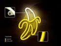 BRW Детский неоновый настенный светильник Банан LED желтый 093793 фото thumb №4