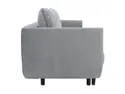 BRW Трехместный диван-кровать Merla с ящиком для хранения велюровый серый, Волшебный бархат 2217 SO3-MERLA-LX_3DL-G3_BB56B7 фото thumb №3