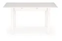 Обідній стіл розкладний HALMAR GINO 100-135x60 см, стільниця - біла, ніжки - білі фото thumb №5