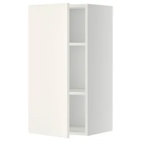 IKEA METOD МЕТОД, навесной шкаф с полками, белый / белый, 40x80 см 294.645.27 фото