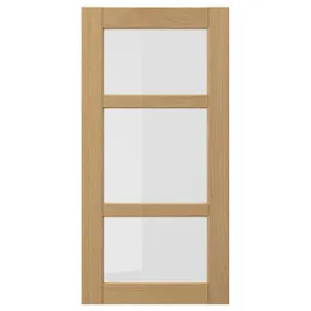 IKEA FORSBACKA ФОРСБАККА, скляні дверцята, дуб, 40x80 см 905.652.59 фото