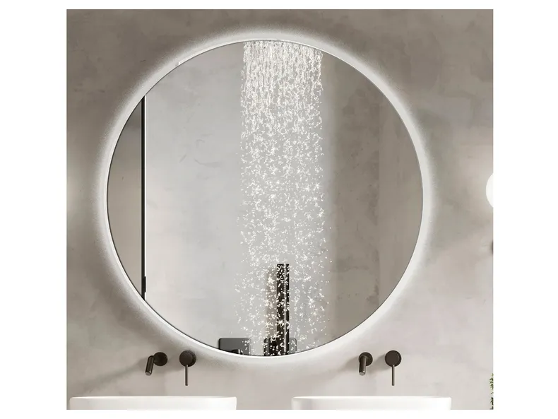 BRW Светодиодное настенное зеркало для ванной комнаты Luna 70 см 094549 фото №3