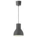 IKEA HEKTAR ХЕКТАР, подвесной светильник, тёмно-серый, 22 см 803.903.59 фото thumb №1