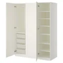 IKEA PAX ПАКС / BERGSBO БЕРГСБУ, гардероб, білий / білий, 150x60x201 см 390.255.99 фото thumb №1