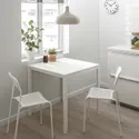 IKEA MELLTORP МЕЛЬТОРП / ADDE АДДЕ, стіл+2 стільці, білий, 75 см 490.117.66 фото thumb №2