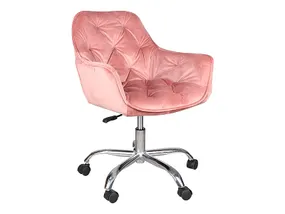 Поворотное компьютерное кресло SIGNAL Q-190 VELVET, BLUVEL 52 - античный розовый фото