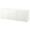 IKEA BESTÅ БЕСТО, модуль для зберігання із шухлядами, білий / ЛАППВІКЕН білий, 180x42x65 см 894.126.63 фото thumb №1