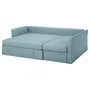 IKEA HOLMSUND ХОЛЬМСУНД, кутовий диван-ліжко, ОРРСТА світло-синій 292.282.05 фото