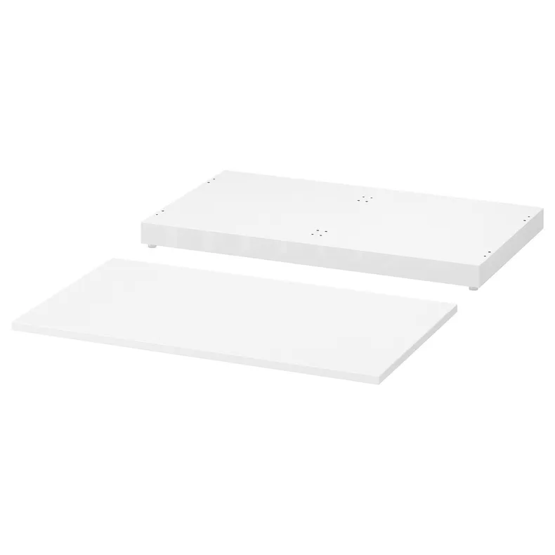 IKEA NORDLI НОРДЛИ, верхняя панель и цоколь, белый, 80x47 см 303.834.84 фото №1