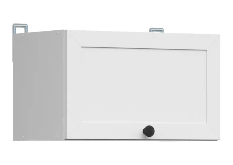 BRW Верхний кухонный шкаф Junona Line 50 см наклонный белый, белый GO/50/30-BI/BI фото №2