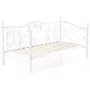 Кровать односпальная металлическая 90x200 см MEBEL ELITE MIKE, белый фото