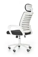 Крісло комп'ютерне офісне обертове HALMAR SOCKET чорний-білий фото thumb №3