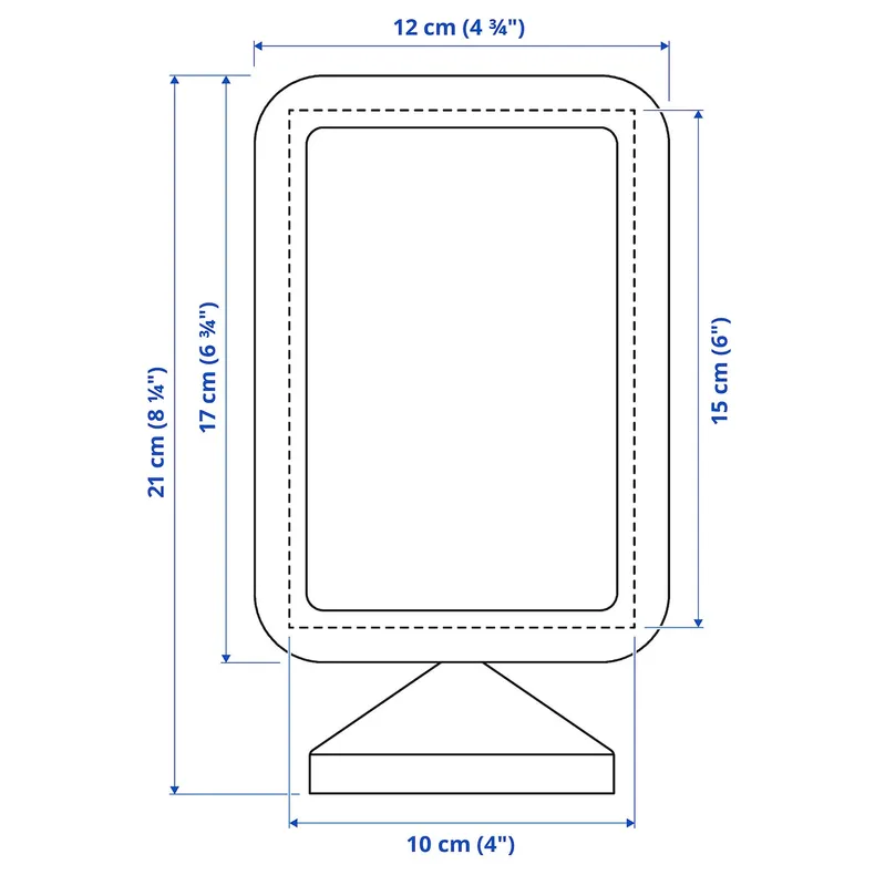 IKEA FIKONTRÄD ФИКОНТРЭД, рама, белый, 10x15 см 605.187.16 фото №6