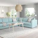 IKEA VIMLE ВИМЛЕ, 5-местный угловой диван, Саксемара светло-голубая 193.996.84 фото thumb №2