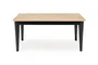 Розкладний стіл HALMAR EDMONDO 160-240х90 см натуральний / чорний фото