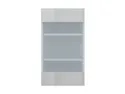 Кухонный шкаф BRW Top Line 40 см левосторонний с витриной серый глянец, серый гранола/серый глянец TV_G_40/72_LV-SZG/SP фото thumb №1