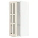 IKEA METOD МЕТОД, навесной шкаф / полки / стеклян дверца, белый / бодбинские сливки, 30x80 см 193.949.88 фото thumb №1