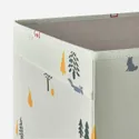 IKEA REGNBROMS РЕГНБРОМС, коробка, візерунок лісові тварини/багатобарвний, 33x38x33 см 005.553.54 фото thumb №4