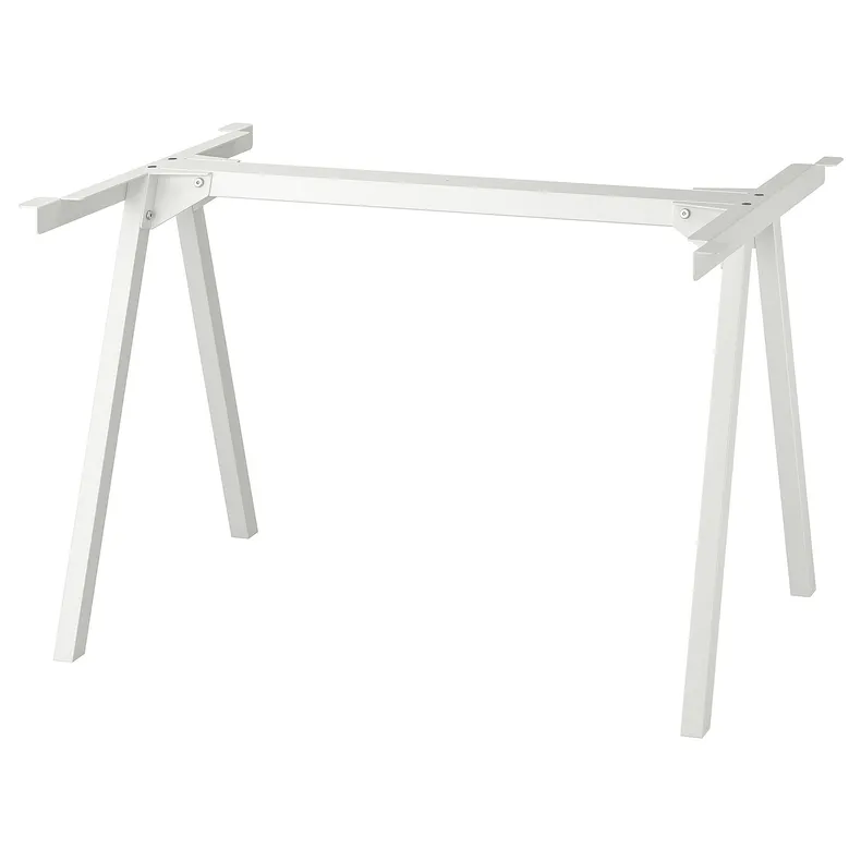 IKEA TROTTEN ТРОТТЕН, подстолье для столешницы, белый, 120x70x75 см 404.747.56 фото №1