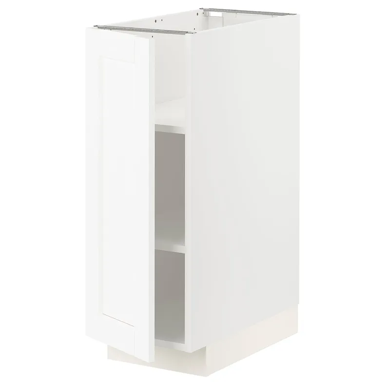 IKEA METOD МЕТОД, напольный шкаф с полками, белый Энкёпинг / белая имитация дерева, 30x60 см 894.733.69 фото №1