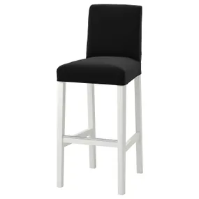 IKEA BERGMUND БЕРГМУНД, стул барный, белый / Джупарп темно-серый, 75 см 093.997.69 фото