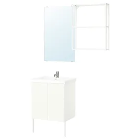 IKEA ENHET ЕНХЕТ, ванна, білий, 64x43x87 см 795.476.72 фото
