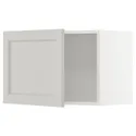 IKEA METOD МЕТОД, навесной шкаф, белый / светло-серый, 60x40 см 094.633.50 фото thumb №1