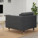 IKEA LANDSKRONA ЛАНДСКРУНА, кресло, Темно-серый / металл с пушечным покрытием 992.691.60 фото thumb №3