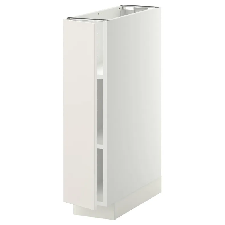IKEA METOD МЕТОД, напольный шкаф с полками, белый / белый, 20x60 см 794.657.13 фото №1