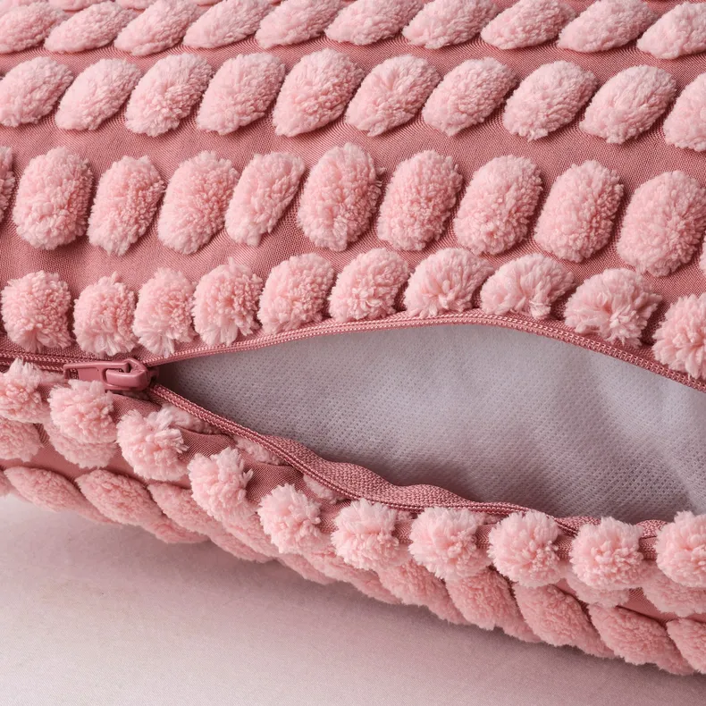 IKEA SVARTPOPPEL СВАРТПОППЕЛ, чохол на подушку, світло-рожевий, 50x50 см 205.429.97 фото №2