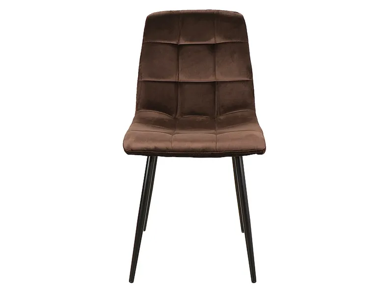 Кухонний стілець SIGNAL MILA Velvet, Bluvel 48 - коричневий фото №1