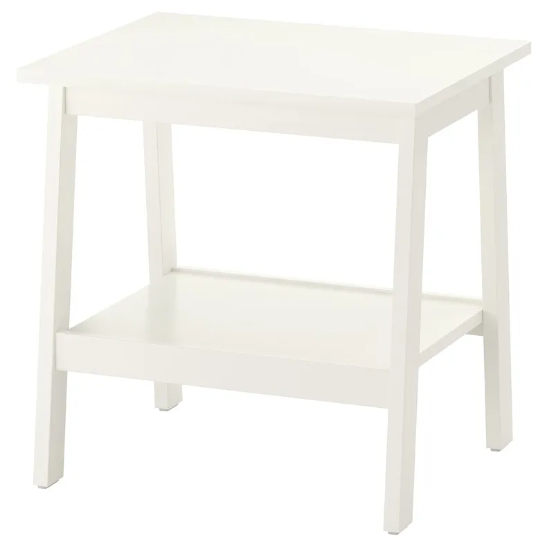 IKEA LUNNARP ЛУННАРП, журнальний столик, білий, 55x45 см 703.990.20 фото №1